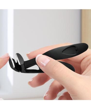 Angle Head Nail Clippers for Thick Nails Wide Jaw Ergonomic Nail Clippers for Seniors Premium Steel Toenail Clippers Nail Clipper with Collection Container for Men Black Single - Buy Online on GoSupps.com