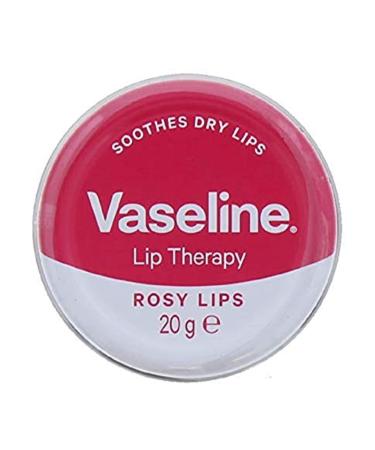 Vaseline Lip Therapy Rosy Lips Petroleum Jelly, 20 g (Pack of 6)
