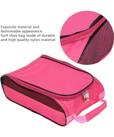 Ritoeasy Sports Golf Shoe Bag - Portable Nylon Organizer for Large Capacity Storage | Breathable & Zipper Design - Pink Golf Leisure Accessory - Buy Online on GoSupps.com