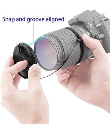 Nikon Compatible 52mm Lens Cap for AF-S DX 18-55mm & 50mm f/1.8D - 2 Pack - Buy Online on GoSupps.com