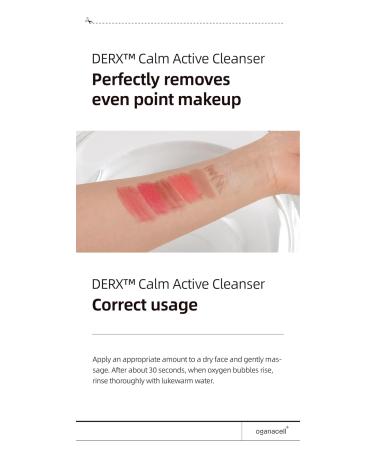 OGANA CELL DERX Facial Cleanser for Sensitive & Oily Skin Calm Cleansing Foam with Plant Tannin, Redness Relief & Oil Control, Oxygen Bubble Technology, Korea Skincare (120ml/4.05 fl.oz.) - Buy Online on GoSupps.com