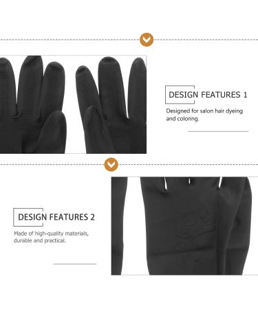 minkissy 6 Pairs Hair Salon Gloves Medium Black Hair Dye Gloves Mens Tool Belt Hairdressing Supplies Hair Coloring Rainbow Classroom Decor Reusable Dye Gloves Hair Man Particles Emulsion - Buy Online on GoSupps.com