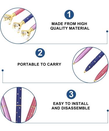 Milist 3ST Diamond Drawing Point Pen - Multi-Colored Diamond Painting Tool for Gemstones & Nail Art - Buy Online on GoSupps.com