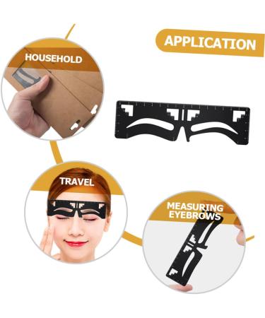 DOITOOL Eyebrow Design Eyebrow Card Transparent Ruler Mapping Ruler Eyebrow Drawing Tool Scale Eyebrow Shape - Buy Online on GoSupps.com
