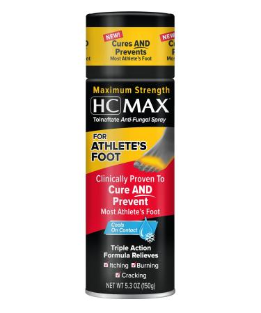 HC MAX Aerosol Athlete's Foot Spray 5.3oz - Buy Online on GoSupps.com