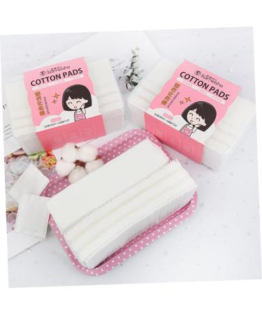 POPETPOP 2 1 Facial Cotton Pads Cotton Pads for Face Round Cotton Pads Disposable Makeup Pads Disposable Hand Wipes Facial Cleansing Towelettes Beauty Accessories Makeup Cotton Facial Puff 5.8X5.3CM White - Buy Online on GoSupps.com
