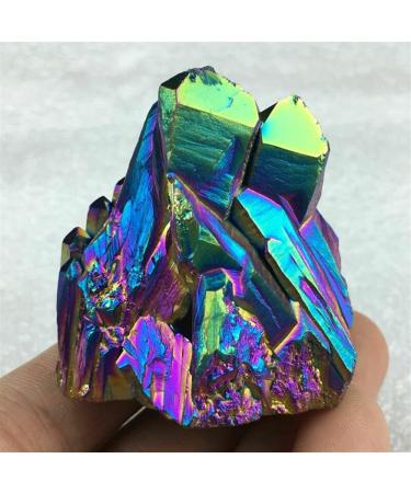 Stone Novelty Natural Quartz Crystal Rainbow Titanium Cluster VUG Specimen Yellow Crystal Citrine Cluster Crystal Home Stone Mineral Specimen - Buy Online on GoSupps.com