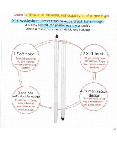 FOMIYES 2pcs Eye Shadow Pen Lying Silkworm Pen Water Proof Makeup 1 count (Pack of 1) Whitex2pcs - Buy Online on GoSupps.com