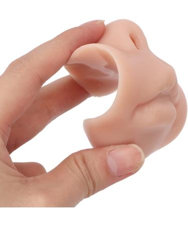 Obetuens 3-Piece 3D Silicone Nose & Mouth Model - Soft Piercing Exercise & Reusable Body Parts Display Model for Jewelry Puncture - Buy Online on GoSupps.com