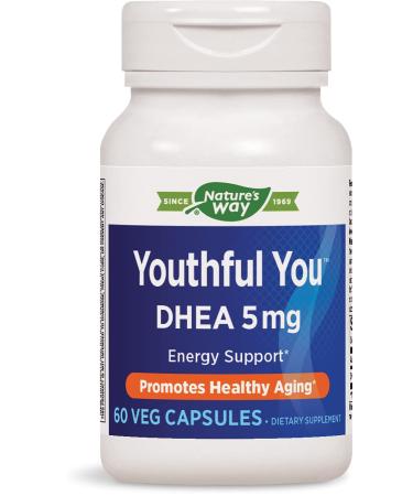 Enzymatic Therapy Youthful You DHEA 5 mg 60 Veg Capsules