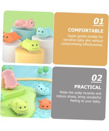 Toddmomy Silicone Shampoo Brush for Kids | Baby Scalp Exfoliator & Massager - Buy Online on GoSupps.com