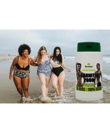 L-Carnitine 2000mg - Muscle Mass - Weight Loss - Strength and Energy - 120 Vegan Tablets - Made in France - Buy Online on GoSupps.com