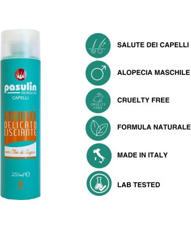 Rukku srl Smoothing shampoo moisturizes and smoothes frizzy hair ideal after transplantation suitable for daily use 250 ml - Buy Online on GoSupps.com