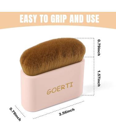 Professional Vegan Body Makeup Brush - Kabuki Brush for Self Tanner & Flawless Bronzer Blend - Buy Online on GoSupps.com