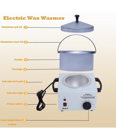 Electric Wax Warmer for Hair Removal | Body Spa Heater with Wooden Wax Sticks - Buy Online on GoSupps.com