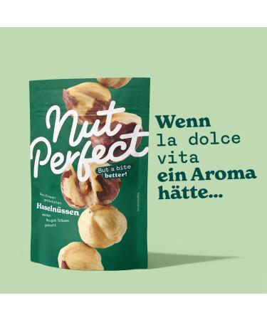 Nut Perfect Hazelnut Kernels - Unsalted Roasted Vegan 100g | Intense Chocolate Aroma & Crisp Taste - International Shipping Available - Buy Online on GoSupps.com
