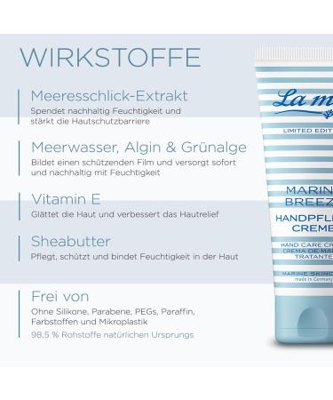 Buy La Mer Marine Breeze Hand Care Cream - Intense Moisture & Nourishing for Stressed Skin - Fast Absorbing Non-Fatty Formula - 75ml International Shipping - Buy Online on GoSupps.com