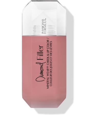 Physicians Formula Mineral Wear Diamond Filler Cheek and Lip Color Lip and Cheek Tint with Cream/Serum Multi-Use Plumping Formula Enriched with Vitamin E Brilliant Peach - Buy Online on GoSupps.com