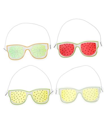 FOMIYES 4Pcs Blindfold Gel Eye Masks Hot Compress Eye Masks Cold Compress Eye Mask Eye Care Masks Reusable Heat Cold Therapy Mask Ice Eye Patch