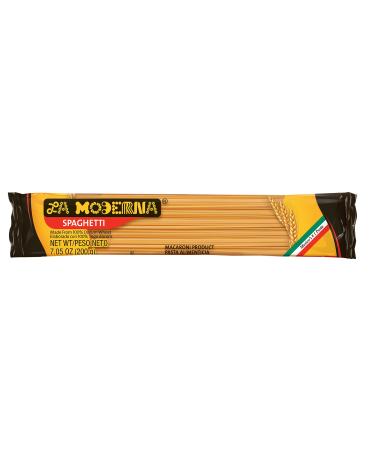 La Moderna Spaghetti Pasta, Noodles, Durum Wheat, Protein, Fiber, Vitamins, 7 Oz, Pack of 20 7 Ounce (Pack of 20)