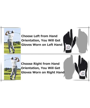 6 Pack of Finger Ten Men's RainGrip Golf Gloves for Hot/Wet Weather - Black, Size Small, LH & RH Fit - Buy Online on GoSupps.com