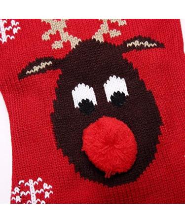 Christmas Dog Sweater - Red Moose Turtleneck Knitwear for Puppies | Warm Pet Gift for Holiday Parties - XXS Size - Buy Online on GoSupps.com