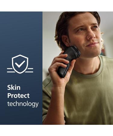 Philips Norelco Shaver 3900 - Rechargeable Wet & Dry Electric Shaver with Pop-up Trimmer Charging Stand & Travel Pouch - Silver S3341/92 | Buy Now for International Shipping - Buy Online on GoSupps.com