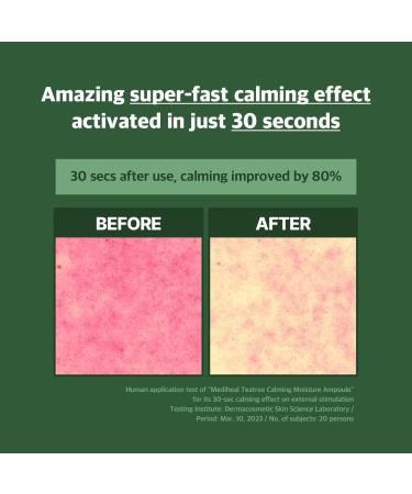 MEDIHEAL Teatree Calming Moisture Ampoule (1.7 fl oz 1 Pack) - Quick Calming and Deep Hydrating with Teatree Leaf Water 92% for Sensitive Skin Type - Buy Online on GoSupps.com