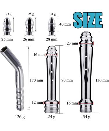 Premium Shower Douche Enema Kit - Metal Shower Heads & Handheld Nozzle System (59 inch Hose 3 Styles) for Ultimate Cleansing - Buy Online on GoSupps.com