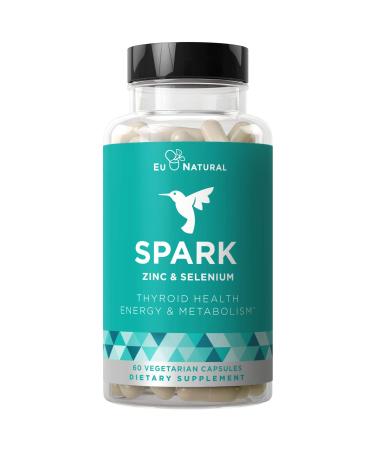 Eu Natural Spark Thyroid Support & Energy Metabolism Zinc & Selenium - 60 Capsules