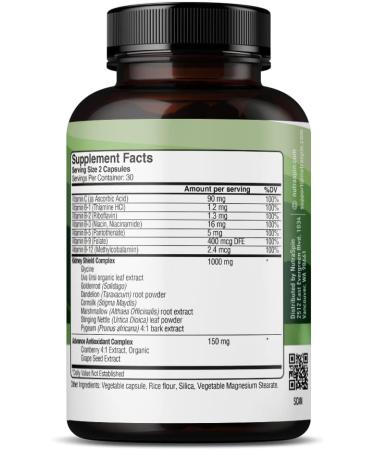 Kidney Shield Supplement by NutraSpin - Detox & Repair Formula with Dandelion Root & Organic Cranberry - 60 Capsules - Buy Online on GoSupps.com