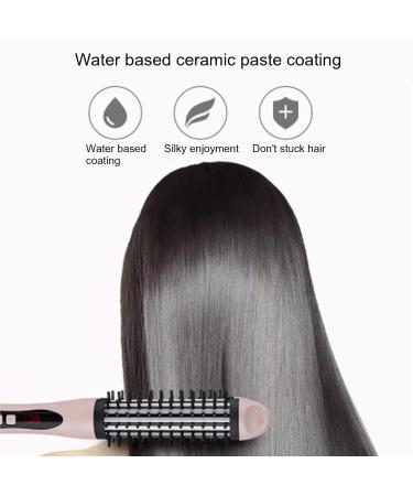 2-in-1 Hair Straightener & Curling Iron - Professional Hot Hair Curler & Round Brush for All Hair Types | 100-240V - International Shipping - Buy Online on GoSupps.com