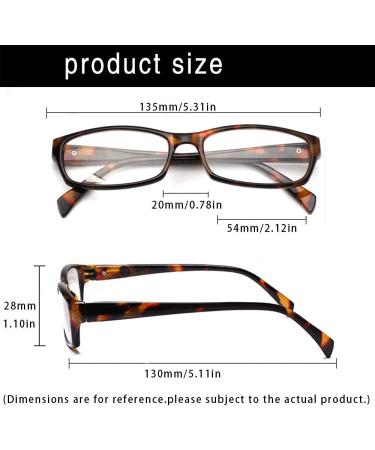 5-Pack Blue Light Blocking Computer Reading Glasses for Women and Men - Anti-Eyestrain Readers 1.5 Diopters - Mix Color - Buy Online on GoSupps.com