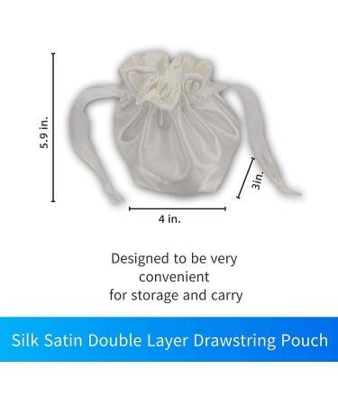5-Piece Eye Mask for Sleeping Set with Headband, Scrunchies, Ear Plugs & Pouch - Pearl White - Buy Online on GoSupps.com