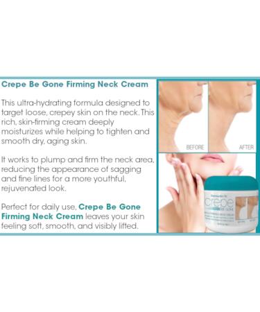Dermactin Crepe Be Gone Firming Neck Cream 3 oz. (PACK OF 2) - Buy Online on GoSupps.com