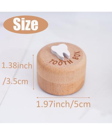 STBNVF 2Pcs Carved Wooden Tooth Fairy Box Set for Boys and Girls - Tooth Fairy Pouch and Bag with Tooth Logo for Cute Tooth Storage - Buy Online on GoSupps.com