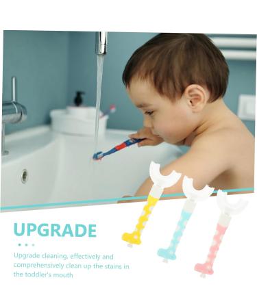 FOMIYES Children's Toothbrush Set - 6 Silicone U-Shaped Finger Brushes for Kids | Safe & Effective Oral Care - Buy Online on GoSupps.com