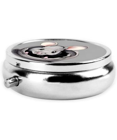 Grey Ratround Pill Box - 3 Compartment Travel Organizer | Portable Pill Box for International Shipping - Buy Online on GoSupps.com