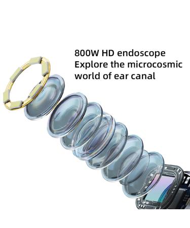 Wireless Ear Wax Removal Tool with 1080p Camera & 6 LED Lights - Waterproof Safe Ear Cleaner (White) - International Shipping Available - Buy Online on GoSupps.com