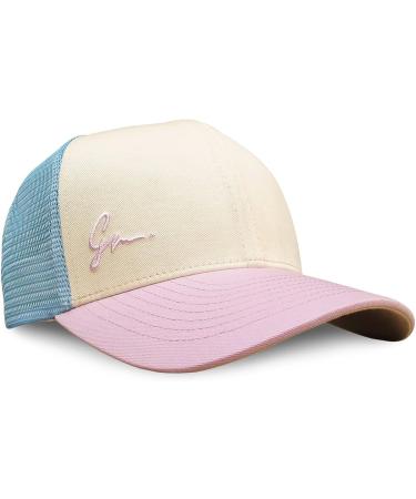 Grace Folly Beach Trucker Hat for Women - Summer Snapback Cap in Classic Blue & Lavender - Buy Online on GoSupps.com