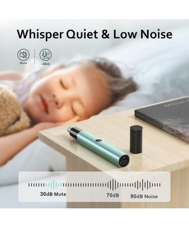 TIFOR Unisex Nose Hair Trimmer - Waterproof Compact & Rechargeable | 8000 RPM Motor for Nose Ear & Eyebrow Hair Removal - Green - Buy Online on GoSupps.com