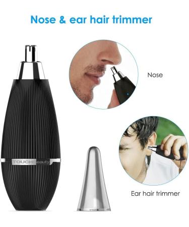 TOUCHBeauty Electric Ear Nose Hair Trimmer for Men | Painless Hair Removal Smart Sensor Rechargeable Ideal Gift - Buy Online on GoSupps.com