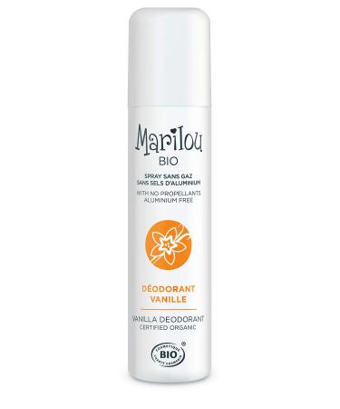 Marilou Bio Marilou Bio - Vanilla Spray Deodorant - Organic Deodorant Without Gas or Aluminum from the Classic Range - For Men/Women - Subtle and Delicate Fragrance - Made in France - 75ml