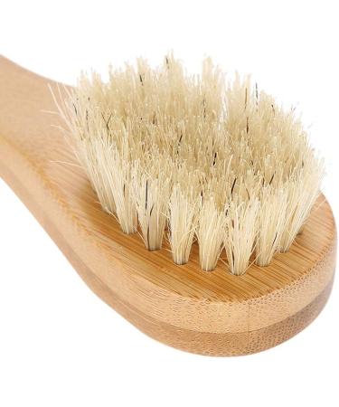 Soft Bristle Facial Cleansing Exfoliating Brush with Wood Handle - Skin Cleaning Scrubber for Face, Neck, and Hands - Buy Online on GoSupps.com