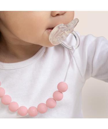 Premium Silicone Pacifier Clip | Safe & Secure Binky Toy Holder | Pink Unisex Design for Babies & Toddlers | Center Coast Collections - Buy Online on GoSupps.com