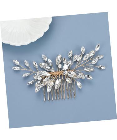 Didiseaon hair European and American headgear manual crystal modeling Accessories rhinestones Metal decorate Hair piece wedding bride comb accessories hairpin hair comb Miss - Buy Online on GoSupps.com