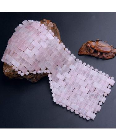 Natural Rose Quartz & Jade Roller Gua Sha Set - Reduce Eye Puffiness & Promote Relaxation - International Shipping Available - Buy Online on GoSupps.com