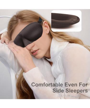 100% Blackout Sleep Mask for Women & Men - Cozy Eye Mask for Ultimate Sleeping Comfort (Black Stars Leopard - Buy Online on GoSupps.com