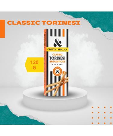 Crosta & Mollica Bread Sticks Pick N Mix - Choose From 4 Flavours | Classic-Torinesi Parmesan & Poppyseed Classic-Grissini Black Olive Grissini - Pack of 2 - Buy Online on GoSupps.com