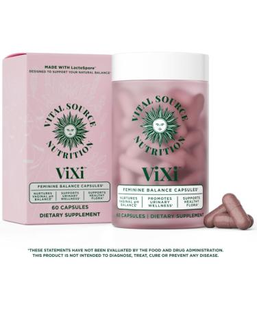 Vital Source Nutrition - ViXi - Feminine Balance Capsules - Vaginal Wellness & pH Support - with LactoSpore Cranberry + Pineapple Fruit Powder -Supports Urinary Wellness & Healthy Flora -30 Servings - Buy Online on GoSupps.com